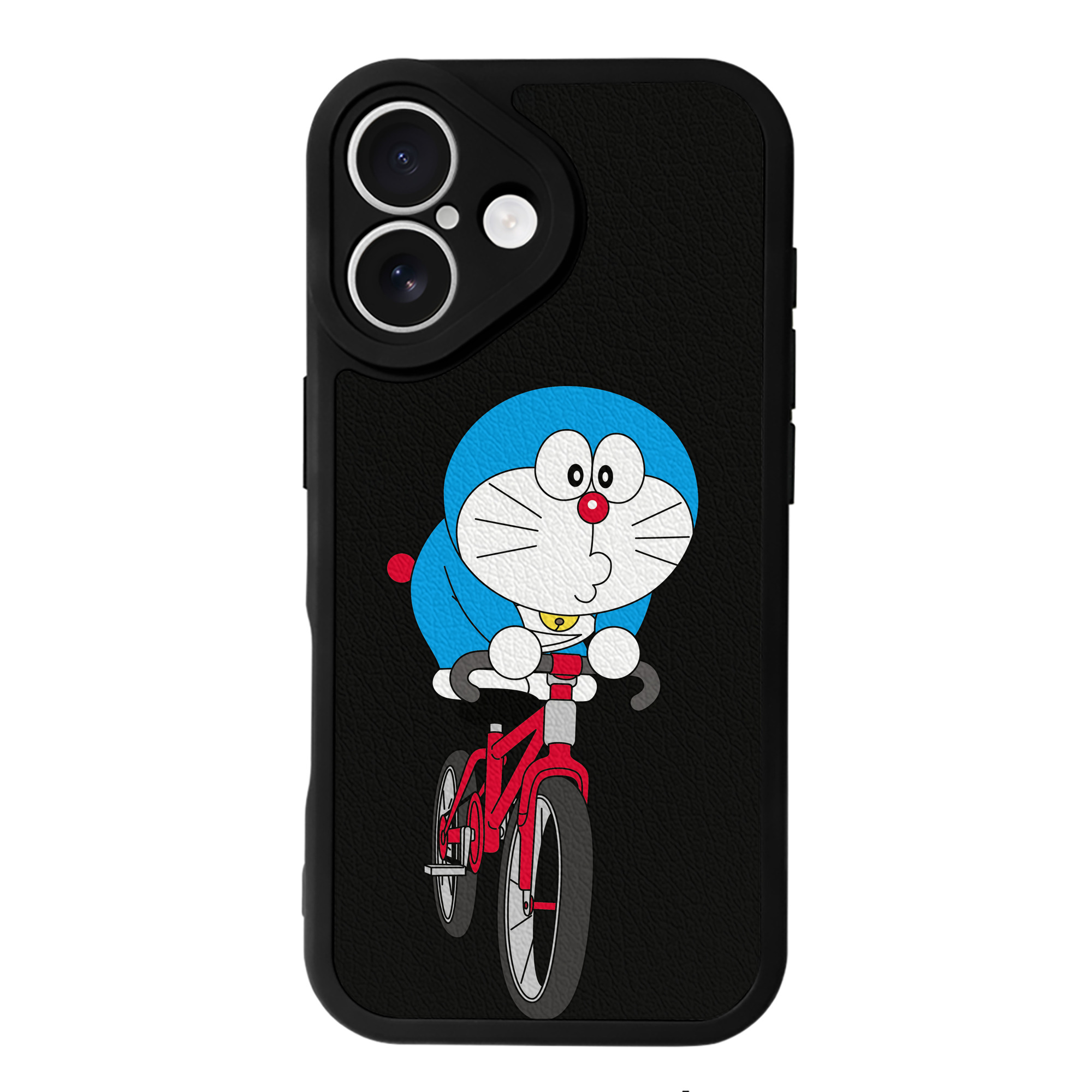 （画像用） ドラえもん Doraemon 【iPhone 16シリーズ対応】シリコンスマホケース（レザー調） 材質：シリコン